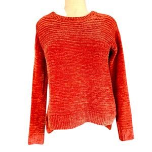Womens Sweater Size XS Orange Bold Twee Academic Fisherman Ski Outdoors School